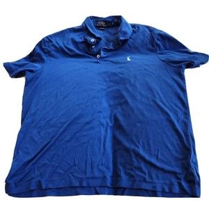 POLO RALPH LAUREN Classic Fit Mens Shirt Top Mens Size‎ Large  Blue Collared